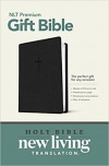 NLT Premium Gift Bible, Leatherlike Black